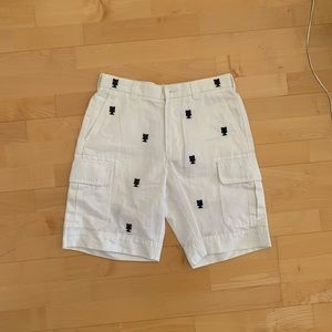 Brooks Brothers Men’s Embroidered White Shorts